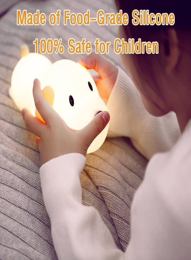 LITVERSE Puppy Night Light for Kids - Soft Silicone Animal Lamp with Rechargeable and Touch Control, Cute Squishy Bedside Lamp for Baby Room & Gifts (Multi Color) - Image 5